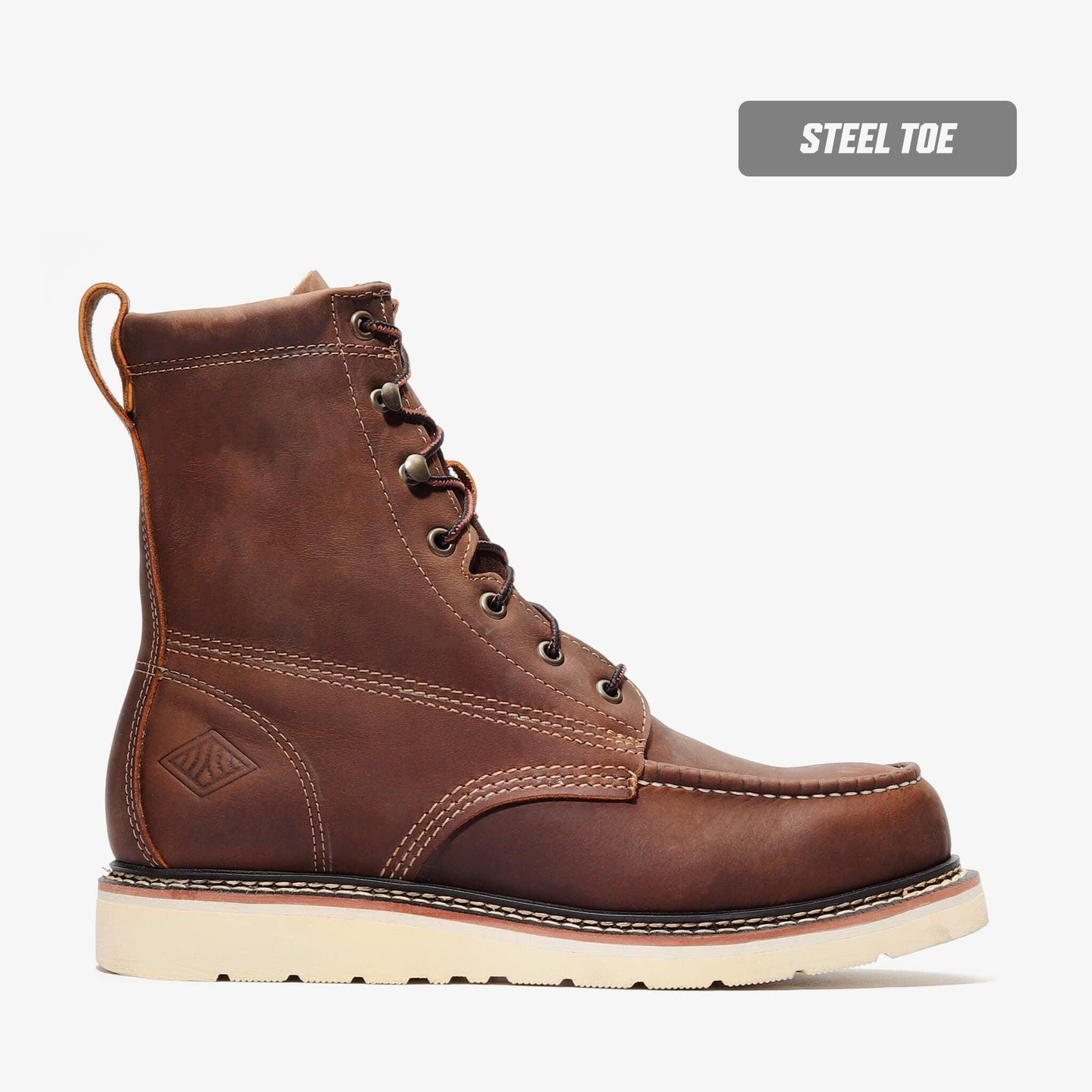 FRONTIER CLASSIC 8" MOC TOE STEEL TOE Boots