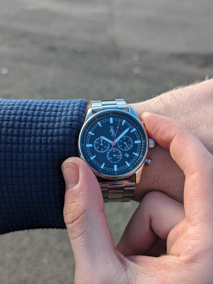 wristwatch Black Sport Chronograph