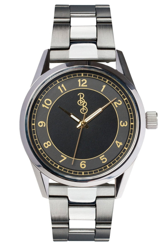 wristwatch Black and Gold Classic Watch