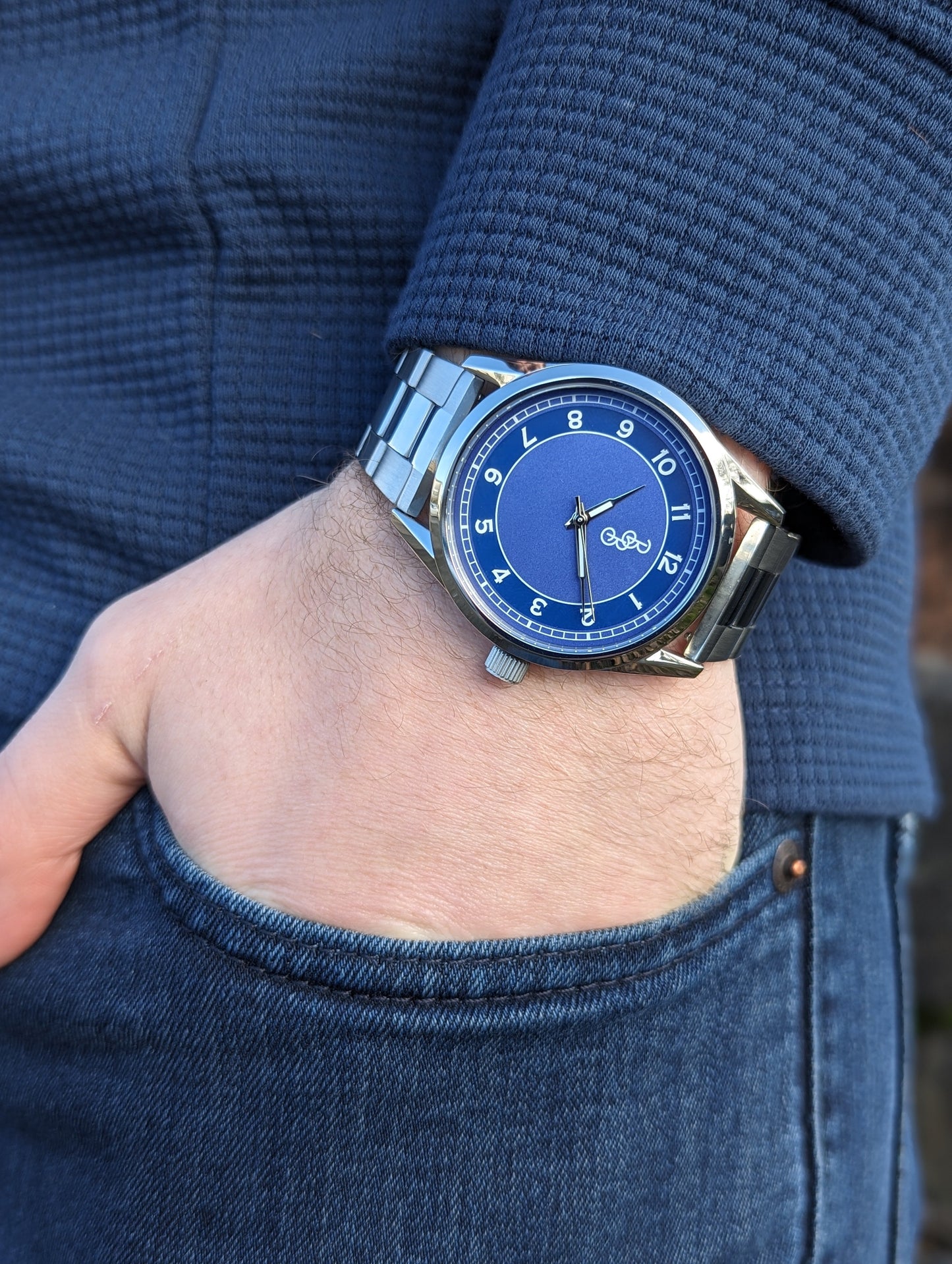 wristwatch Blue Classic Watch