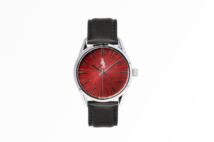 wristwatch Burgundy Sunburst Watch
