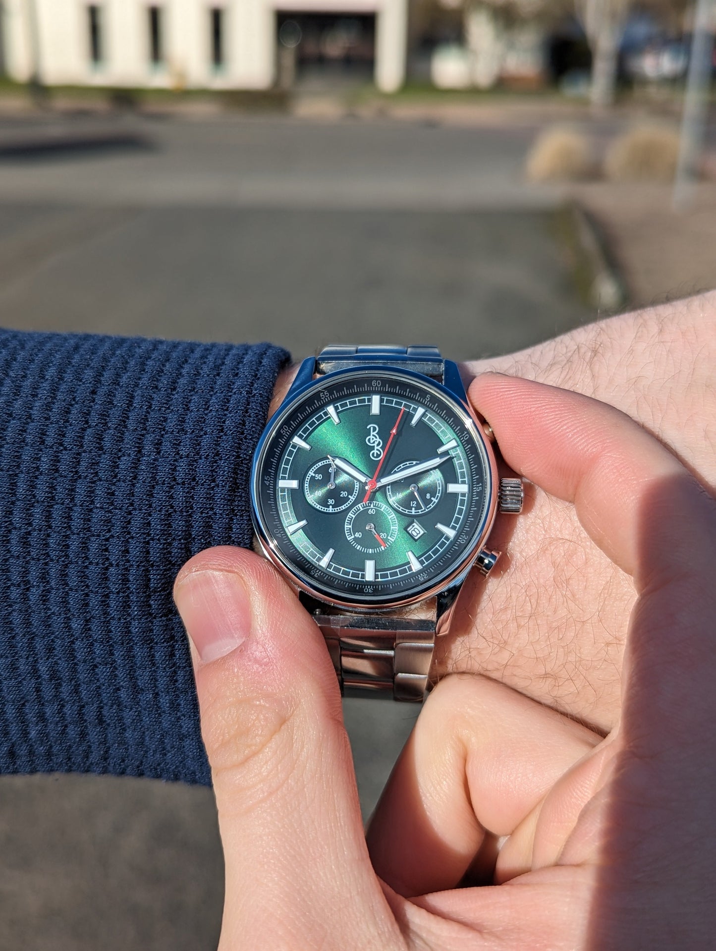wristwatch Green Sport Chronograph
