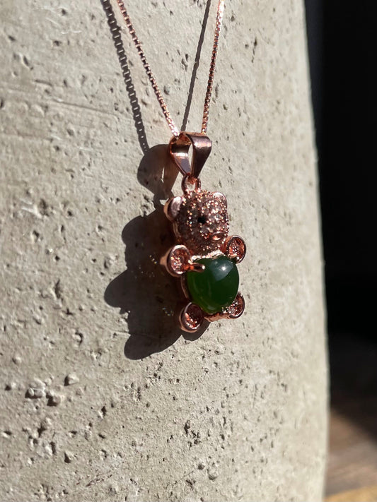 Jade Bear Pendant