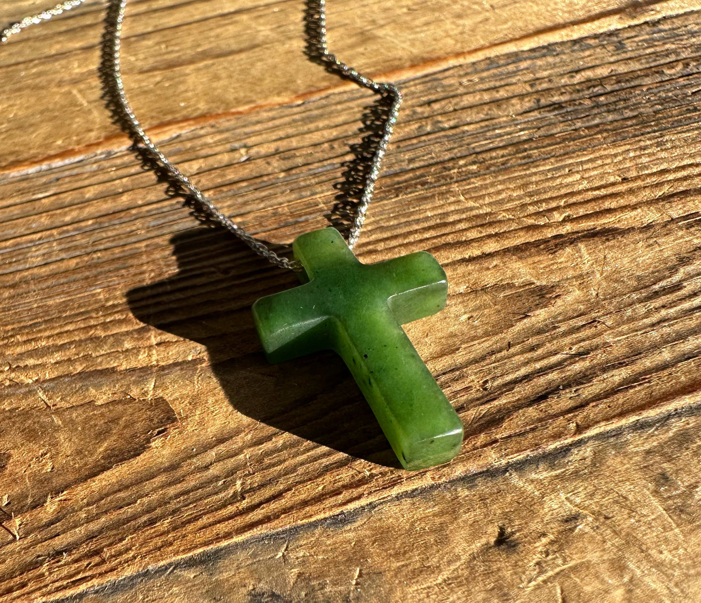 Charms & Pendants jewelry Jade Cross Pendant, 30mm