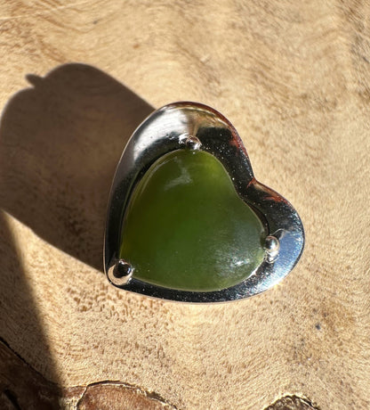 Silver Heart Pendant - 5865