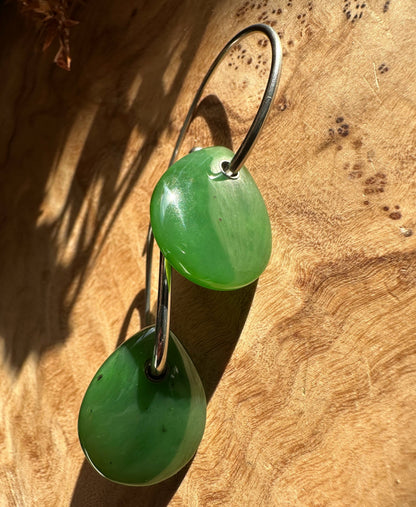 Canadian Jade Earrings, 1945