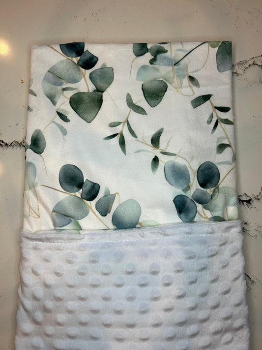 Eucalyptus Embrace Minky Blanket for baby