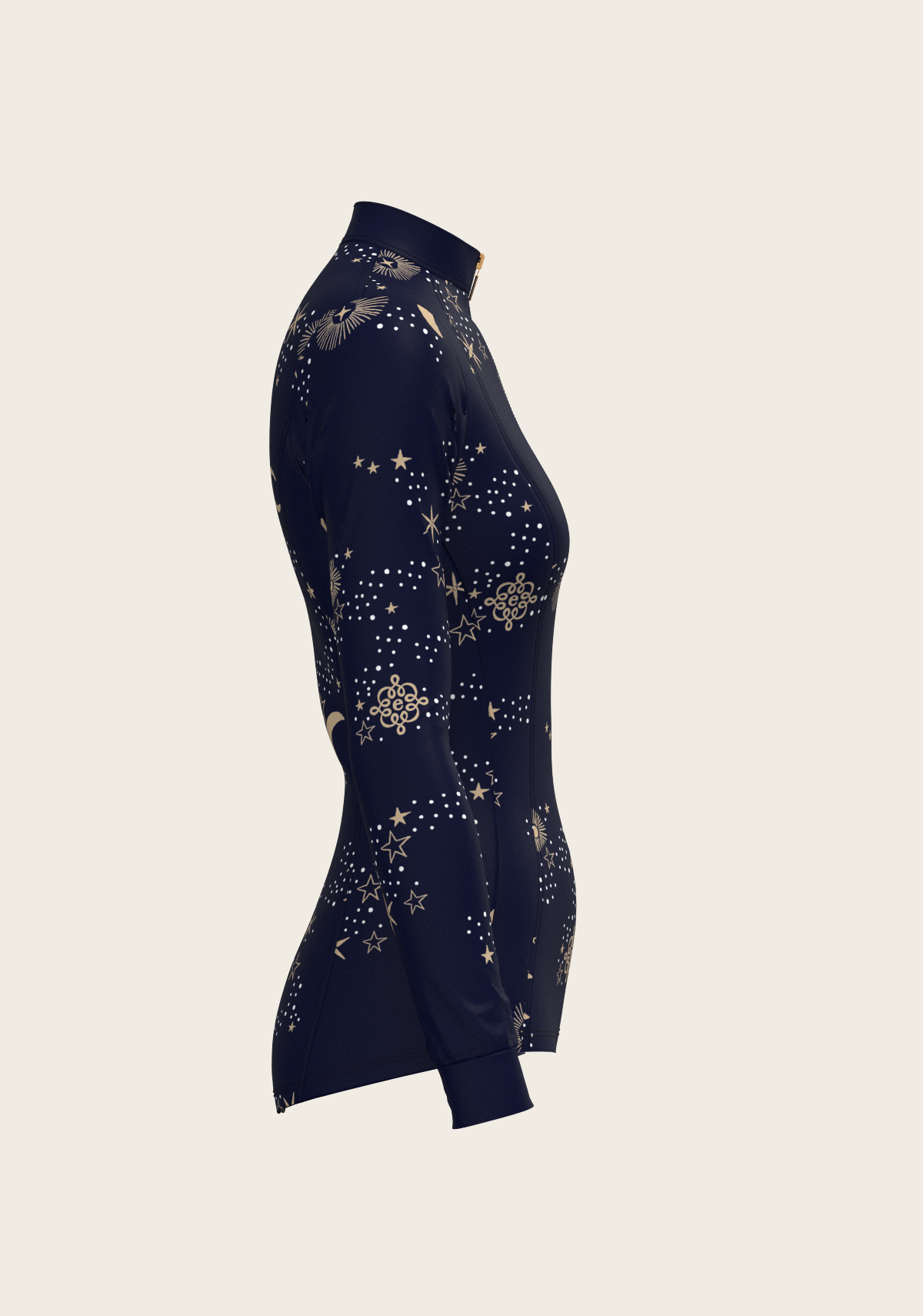  Stars on Navy Quarter Zip Sun Shirt