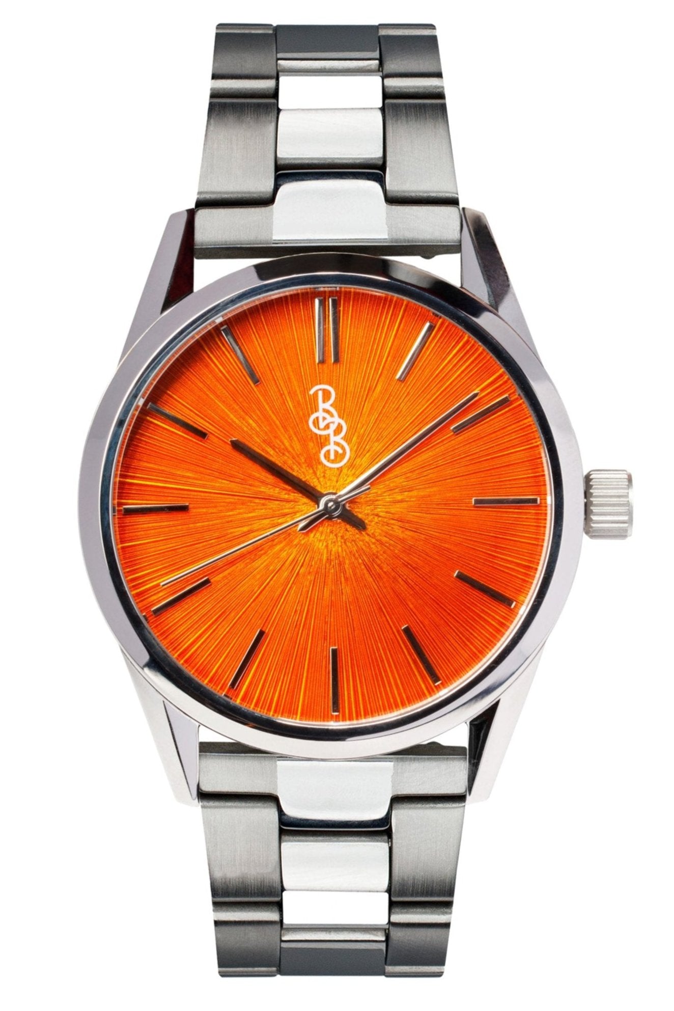 wristwatch Orange Sunburst Watch