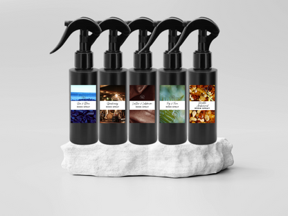 Masculine Room Spray Collection – Handcrafted Room & Linen Sprays with Bold, Sophisticated Scents Like Speakeasy, Obsidian, and Bergamot Eucalyptus
