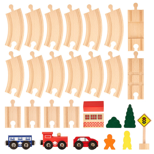 Toys play Figure 8 Wooden Train Set