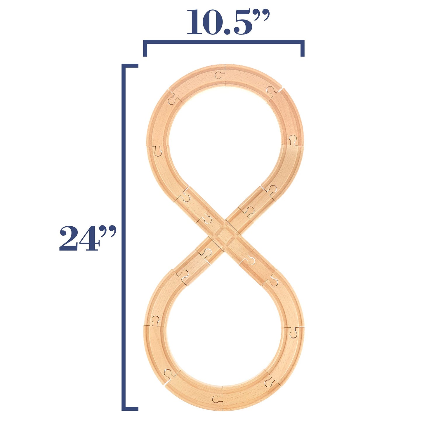 Toys play Figure 8 Wooden Train Set