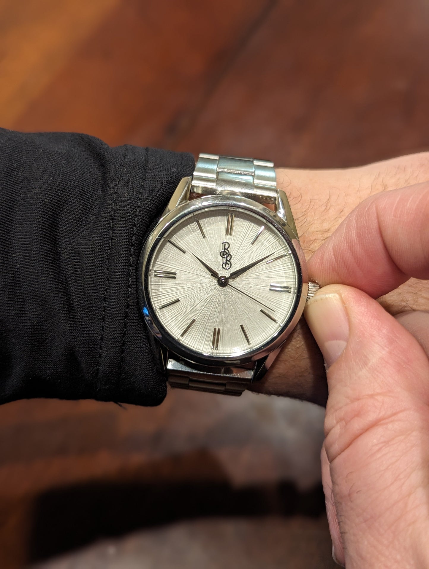 wristwatch White Sunburst Watch