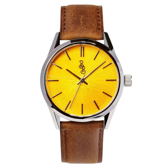 wristwatch Yellow Sunburst Watch