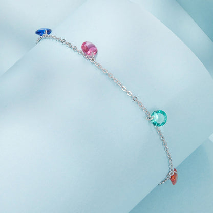 925 Sterling Silver White Gold Plated 16+5cm Pavé Setting CZ Bracelet