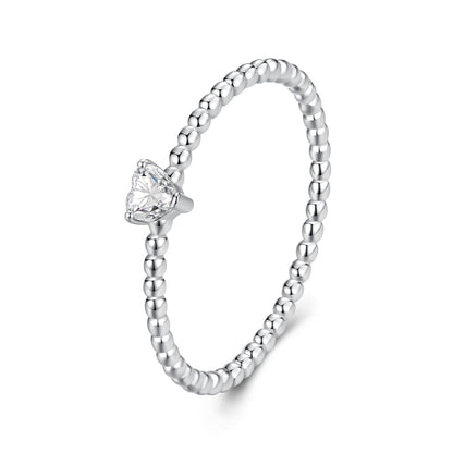 925 Sterling Silver Moissanite Ring Size 6 Plated White Gold