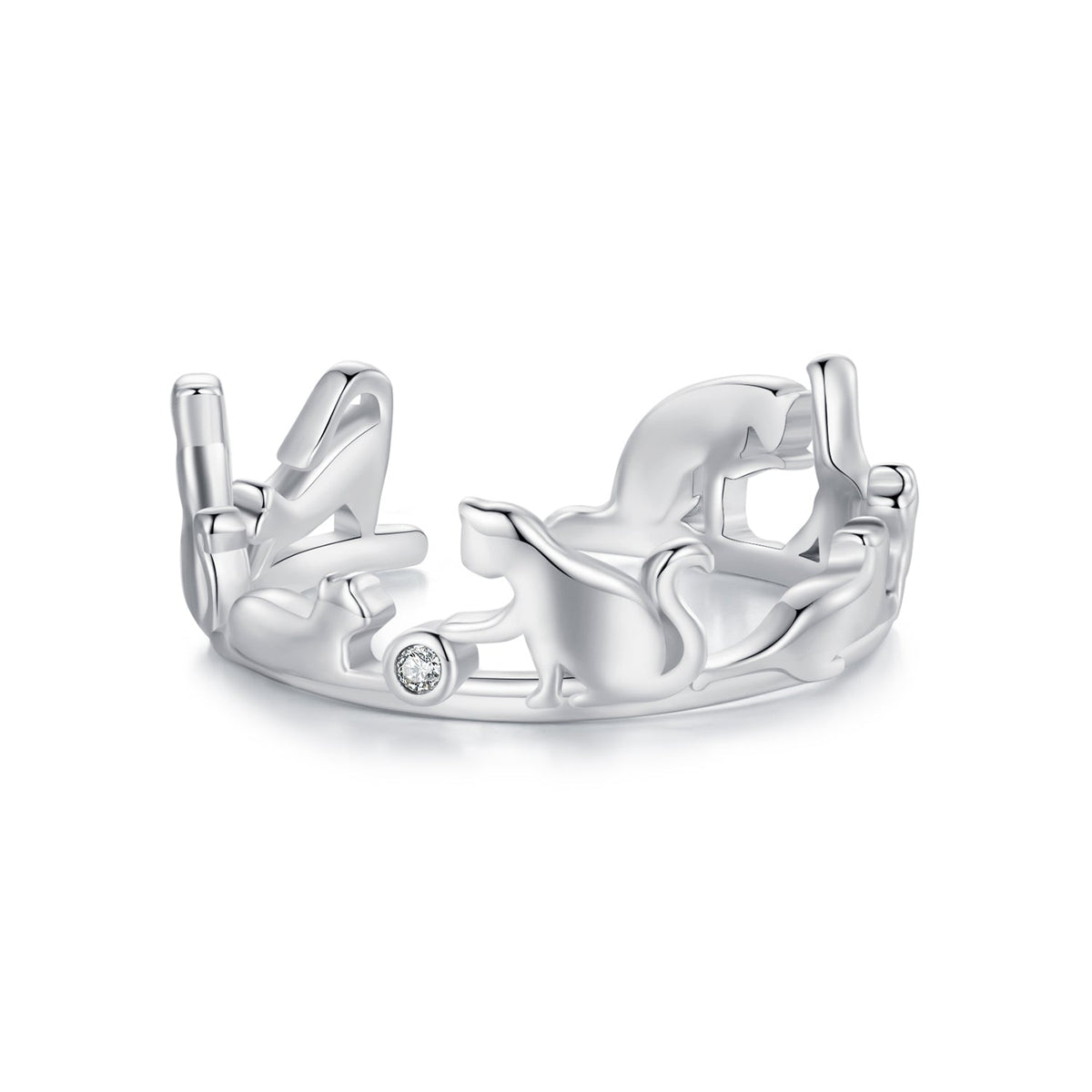 925 Sterling Silver Pavé Setting CZ Ring - Width 1.5-6.5mm for Women