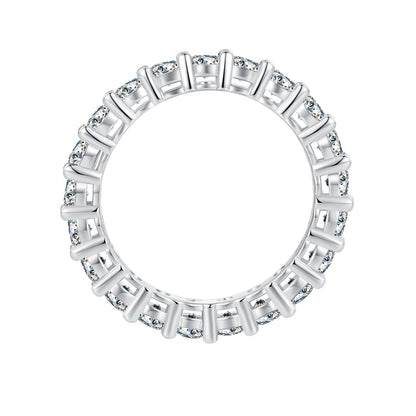 925 Sterling Silver Moissanite 0.1ct Ring Size 6 for Women