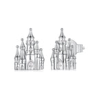 925 Sterling Silver Plated White Gold Earrings for Women, Size 1.3*1.0cm