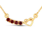 0.32 Carat Genuine Garnet .925 Sterling Silver Necklace