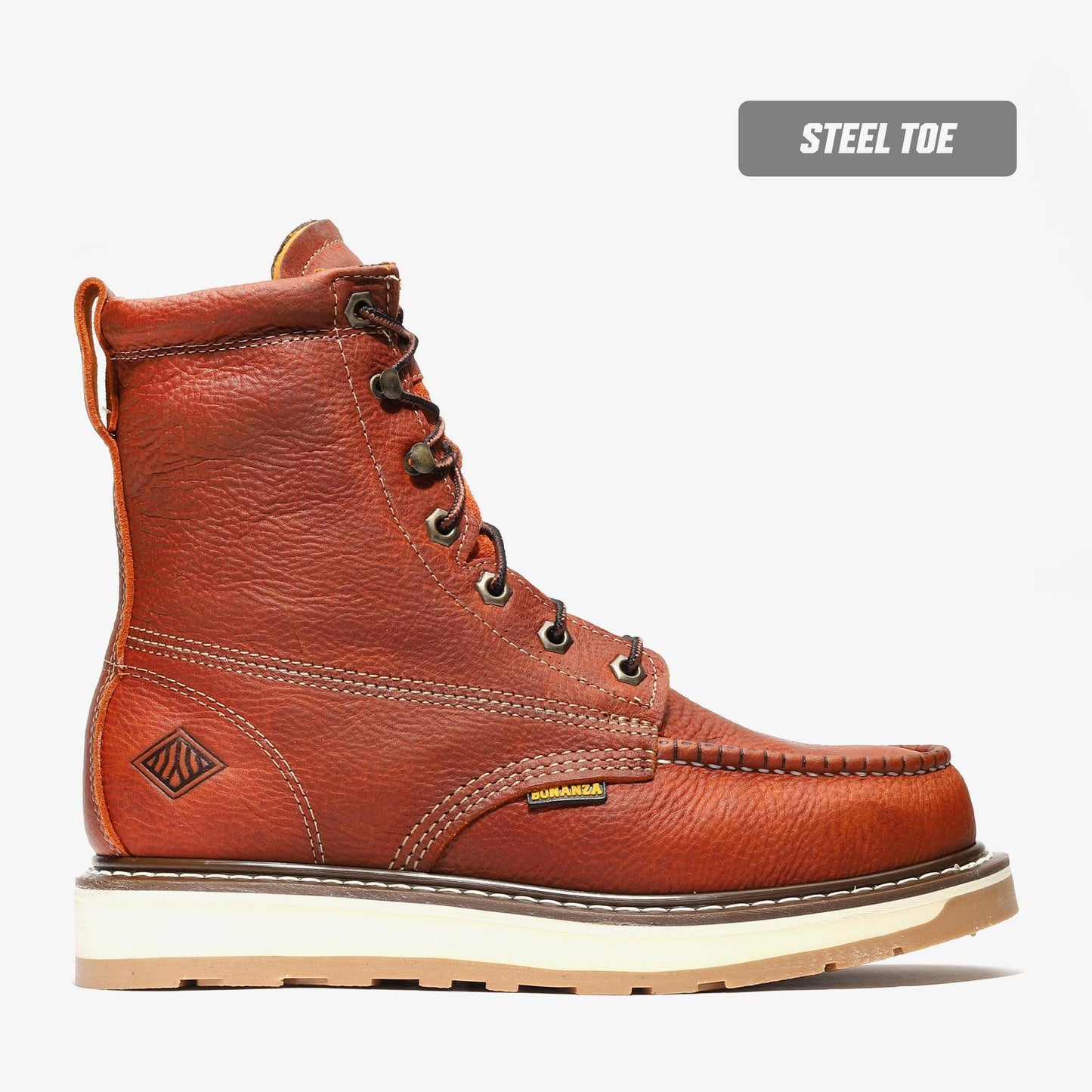 FRONTIER DUAL 8" MOC TOE STEEL TOE Boots