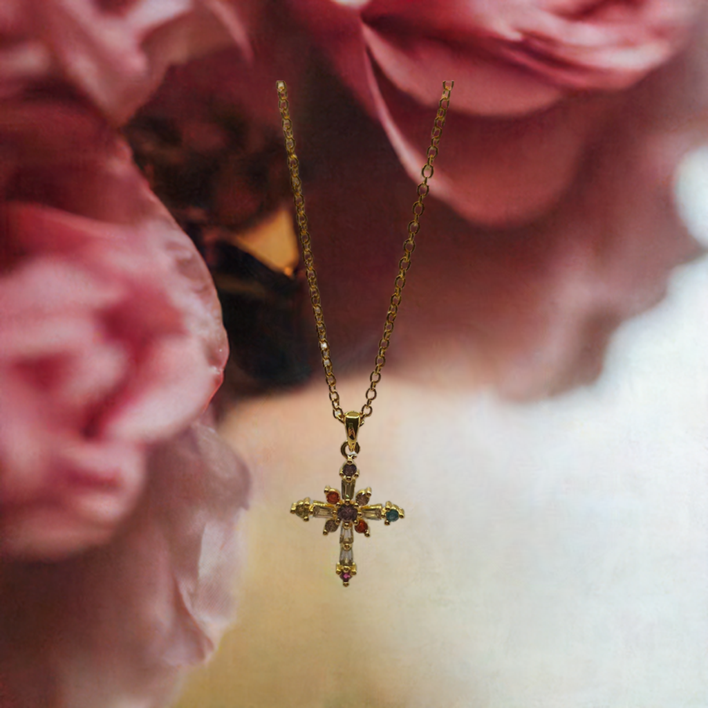 Colorful Cross Necklace