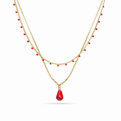 Seed of Life Necklace Set – Pomegranate Seed