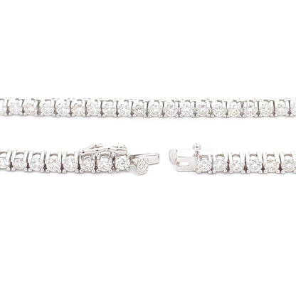 6.85ct Moissanite Tennis Necklace Sterling Silver