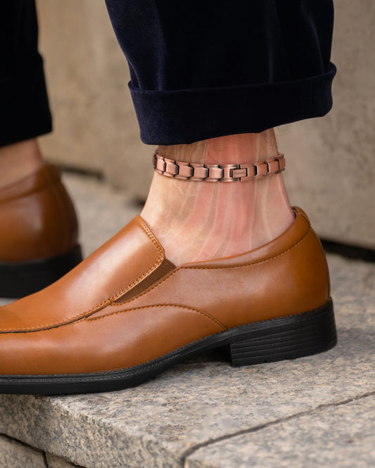 Ultra Strength Copper Magnetic Therapy Anklet for Men