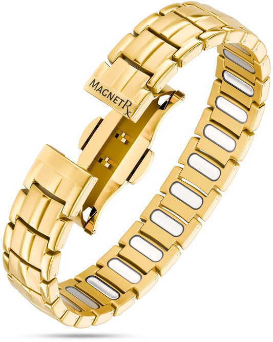 EllipseMAX Magnetic Bracelet for Men (Gold)