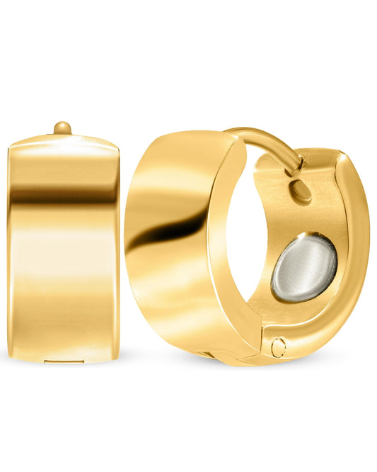 Polished Magnetic Therapy Earrings for Women (Gold)