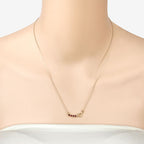 0.32 Carat Genuine Garnet .925 Sterling Silver Necklace