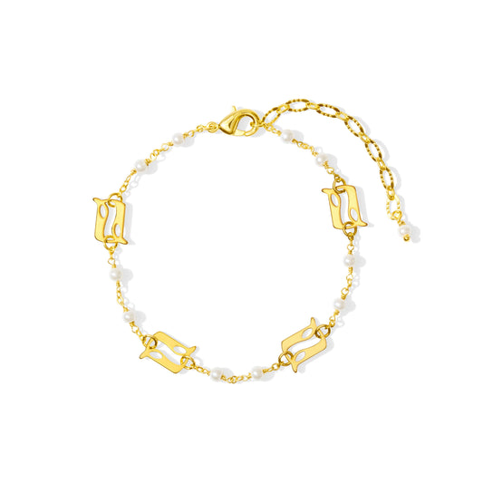 Beginning Pearl Logo Bracelet
