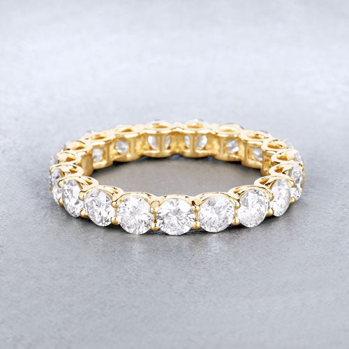 3.00 Carat Lab Grown Diamond 14K Yellow Gold Ring