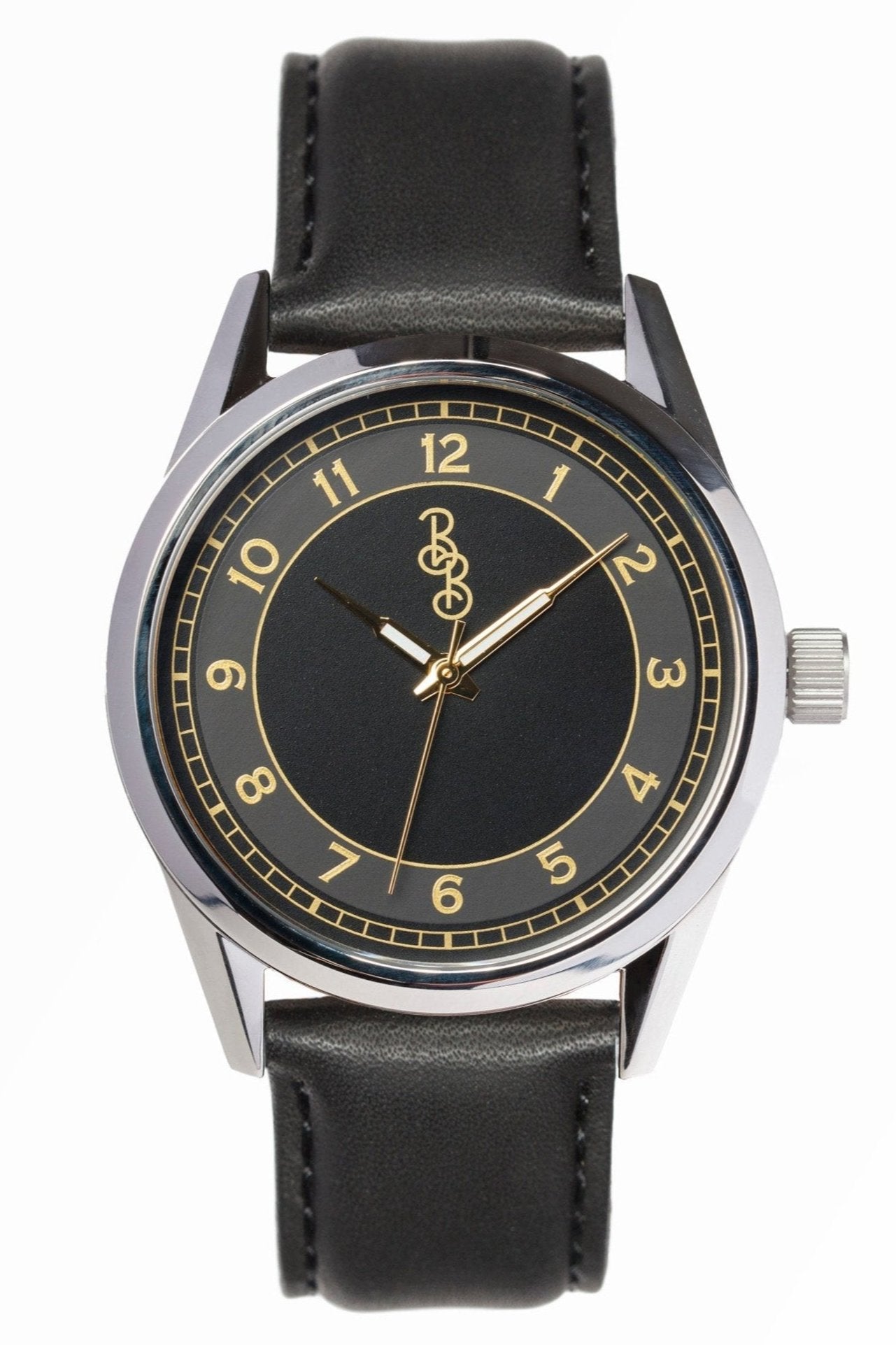 wristwatch Black and Gold Classic Watch
