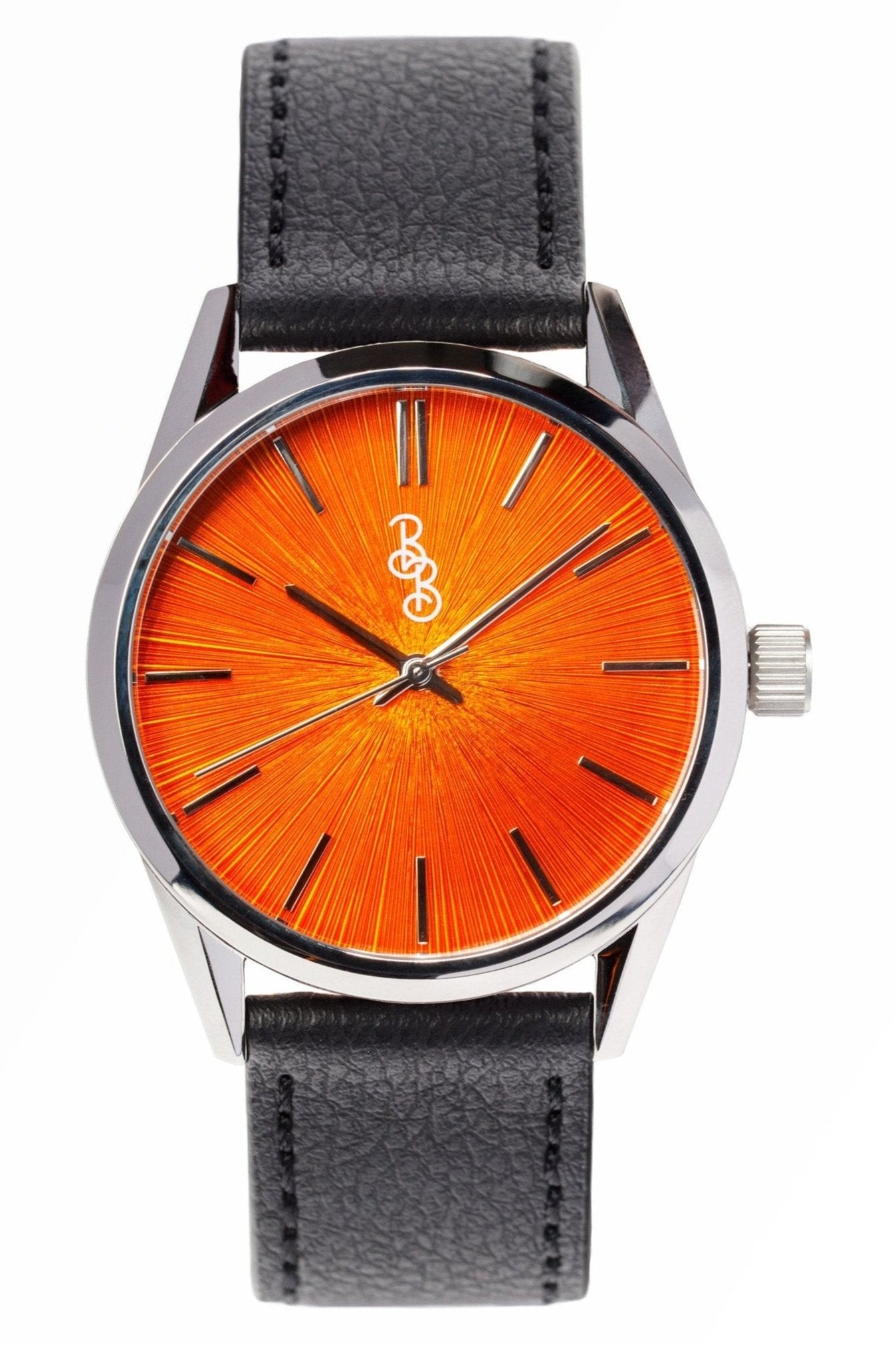 wristwatch Orange Sunburst Watch