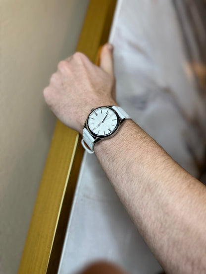 wristwatch White Sunburst Watch