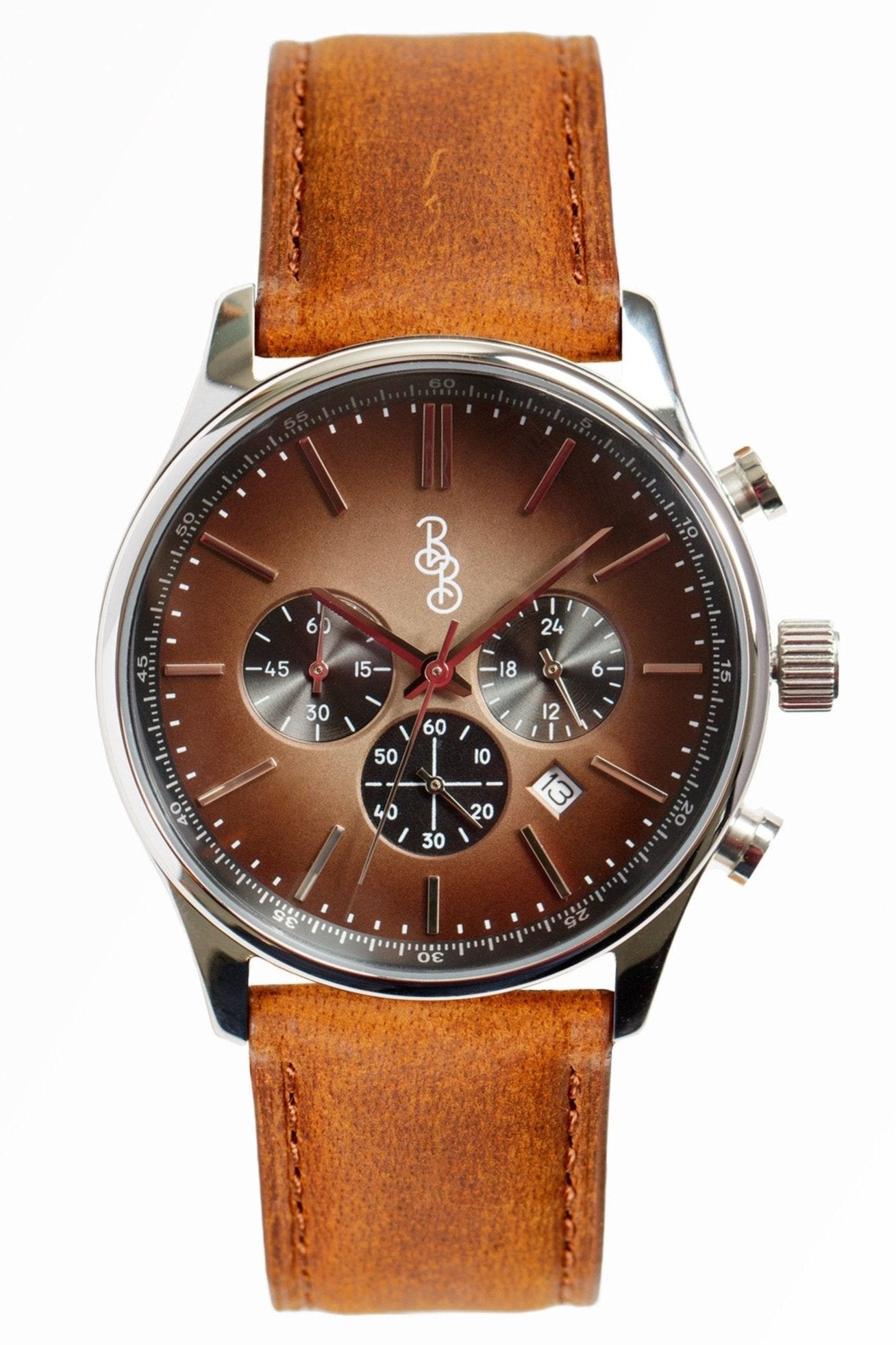 wristwatch Brown Retro Chronograph