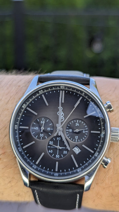 wristwatch Gray Retro Chronograph