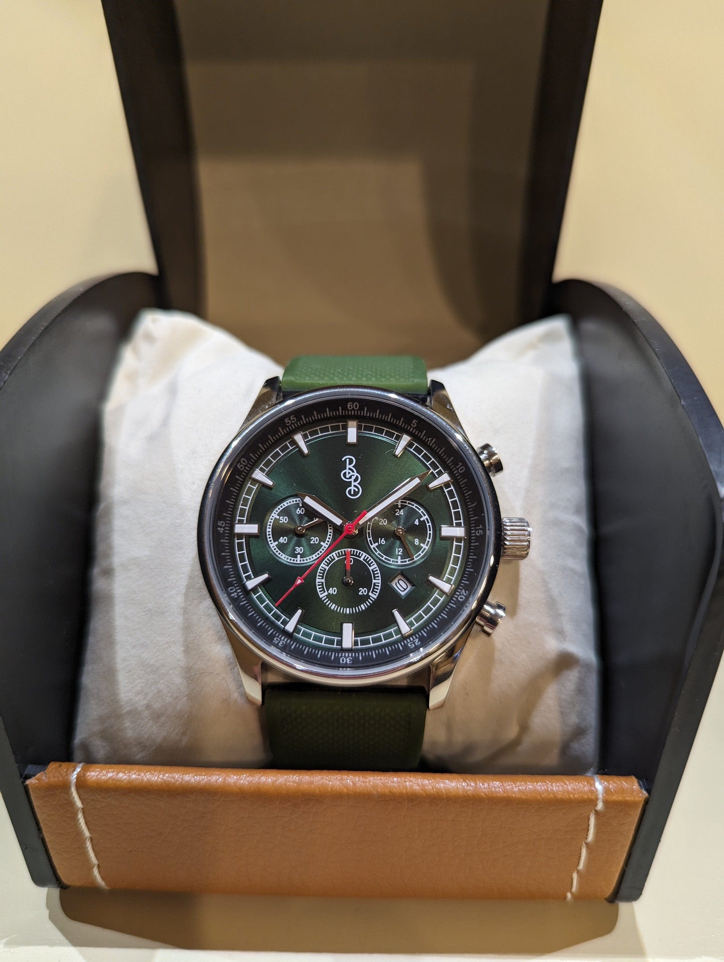 wristwatch Green Sport Chronograph