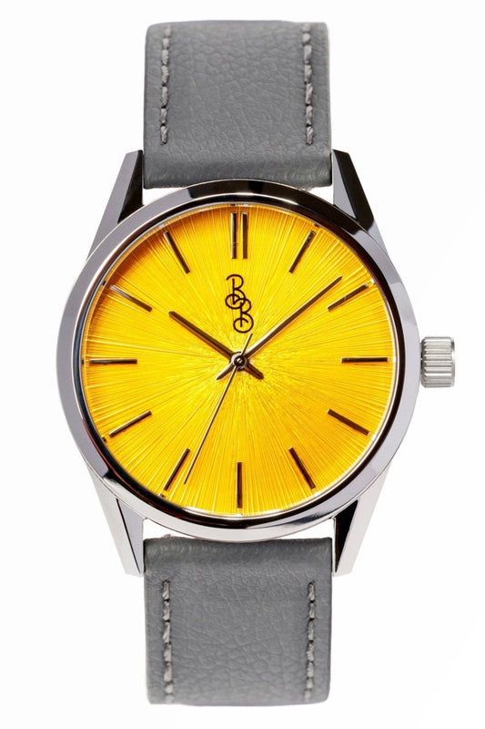 wristwatch Yellow Sunburst Watch