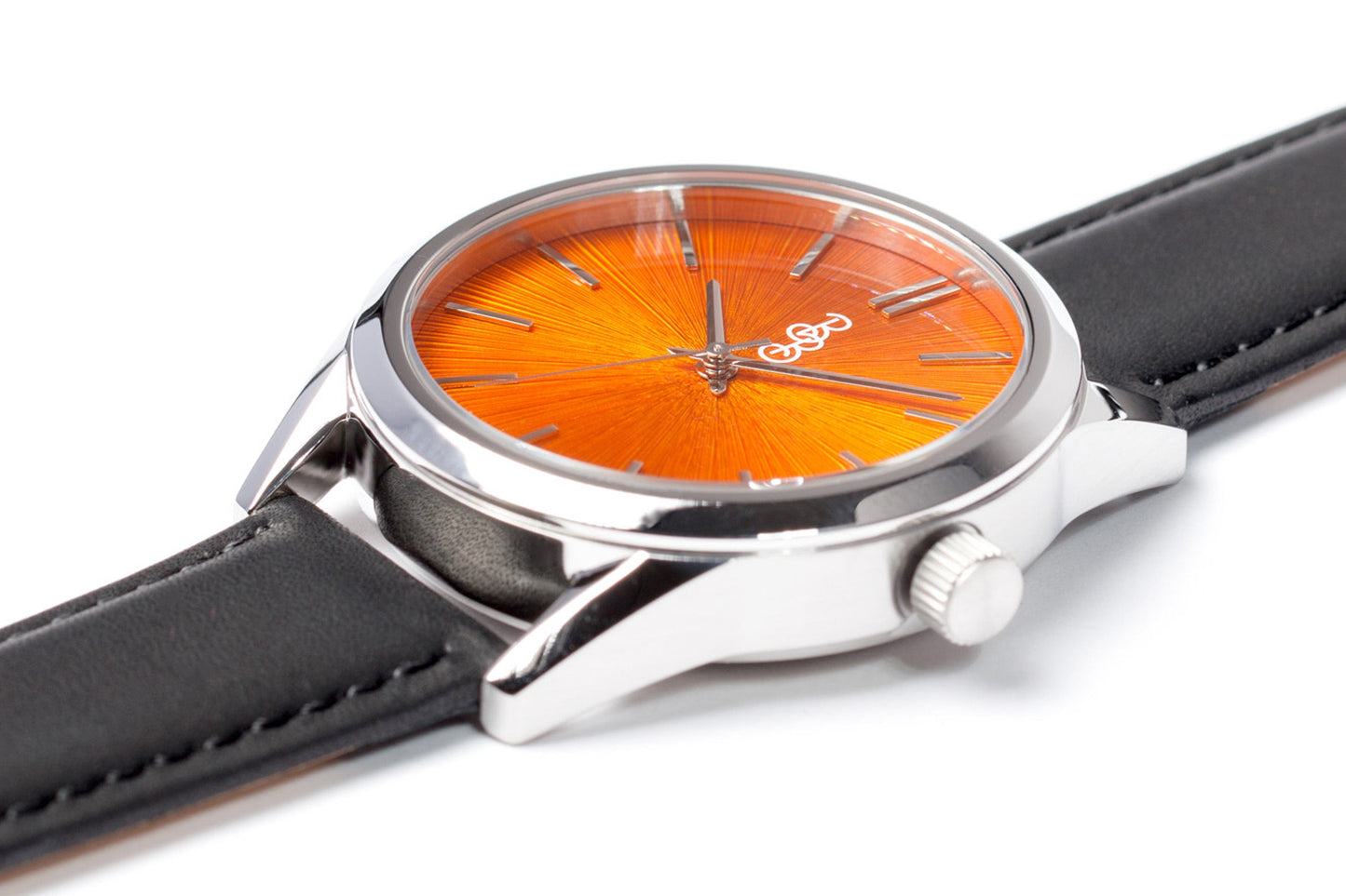 wristwatch Orange Sunburst Watch