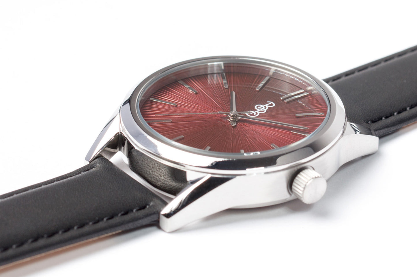 wristwatch Burgundy Sunburst Watch